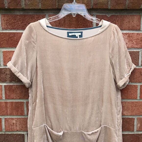 Anthropologie Floreat Crinkle Velvet Sheath Dress sz XS - Picture 3 of 11